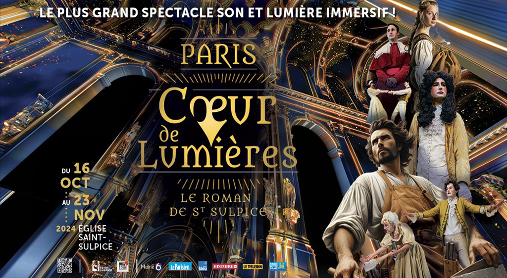 affiche spectacle PARIS COEUR DE LUMIÈRES