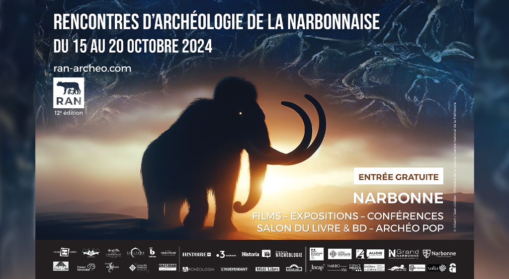 affiche des Rencontres d'archéologie de la narbonnaise