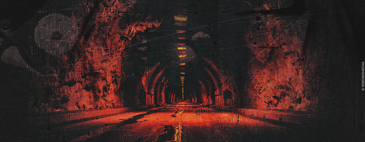 tunnel peu éclairé